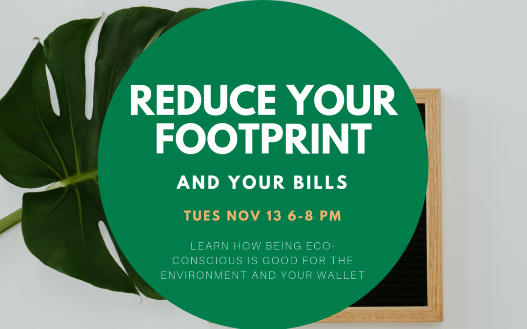 Reduce Your Footprint and Your Bills